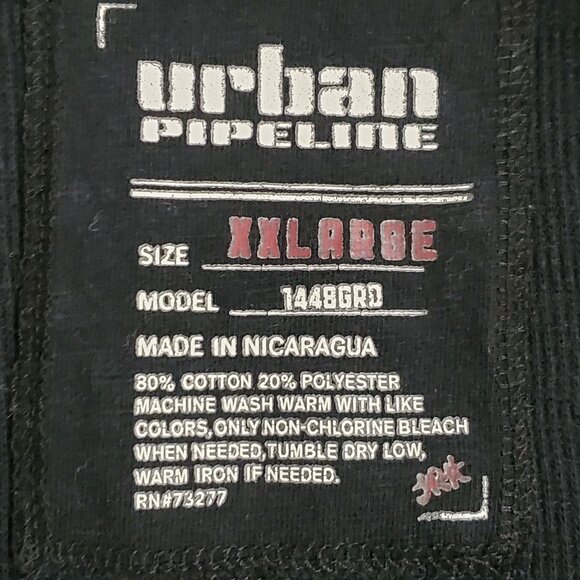 Urban Pipeline Men Long Sleeve Waffle Knit Thermal Shirt Size XXL Blue Baselayer - Picture 4 of 8